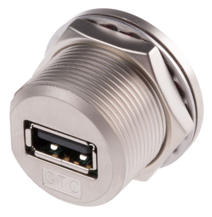 PRO | RS PRO Straight, Panel Mount, Socket Type A USB Connector | 122-3022 | RS Components