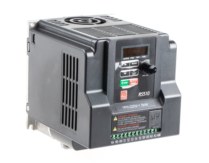 RS PRO Inverter Drive, 1.5 kW, 1 Phase, 200 → 240 V ac, 15.5 A