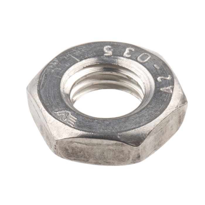 RS PRO Stainless Steel Hex Nut, DIN 439B, M10
