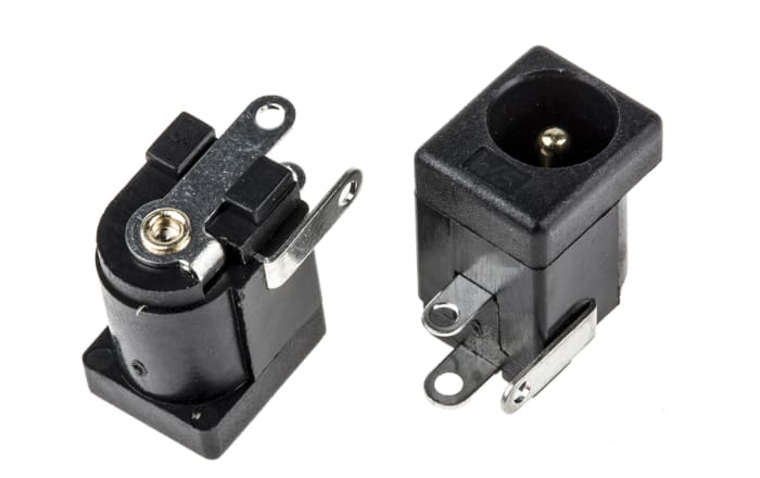 Wurth Elektronik, WR-DC Right Angle DC Socket Rated At 5.0A, 24.0 V, Panel Mount, length 9.0mm, Gold, Tin