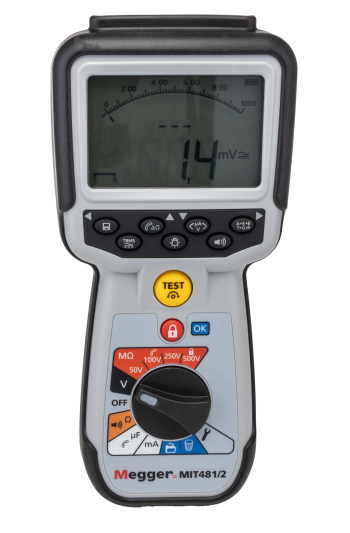 Comprobador de aislamiento Megger MIT481, 200GΩ, 500V, CAT IV