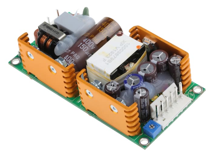 XP Power Switching Power Supply, ECM40UT31, 5 V dc, ±12 V dc, 2 A, 6 A, 500 mA, 40W, Triple Output, 120 → 370 V