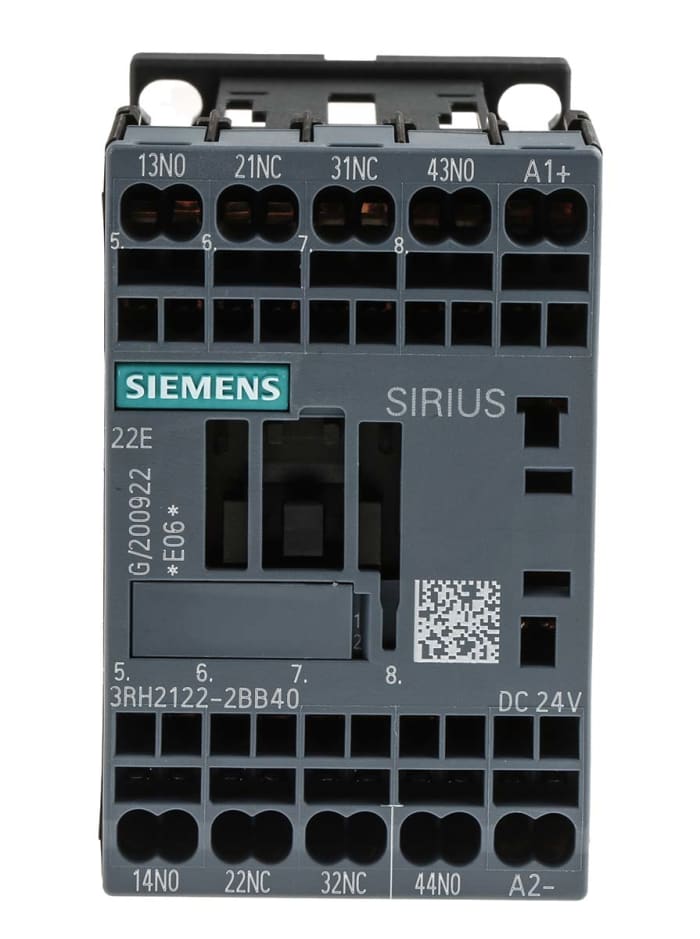 Siemens SIRIUS 3RH2 Contactor Relay, 0.8 → 1.1 V dc Coil, 10 A, 2NO + 2NC, 690 V ac