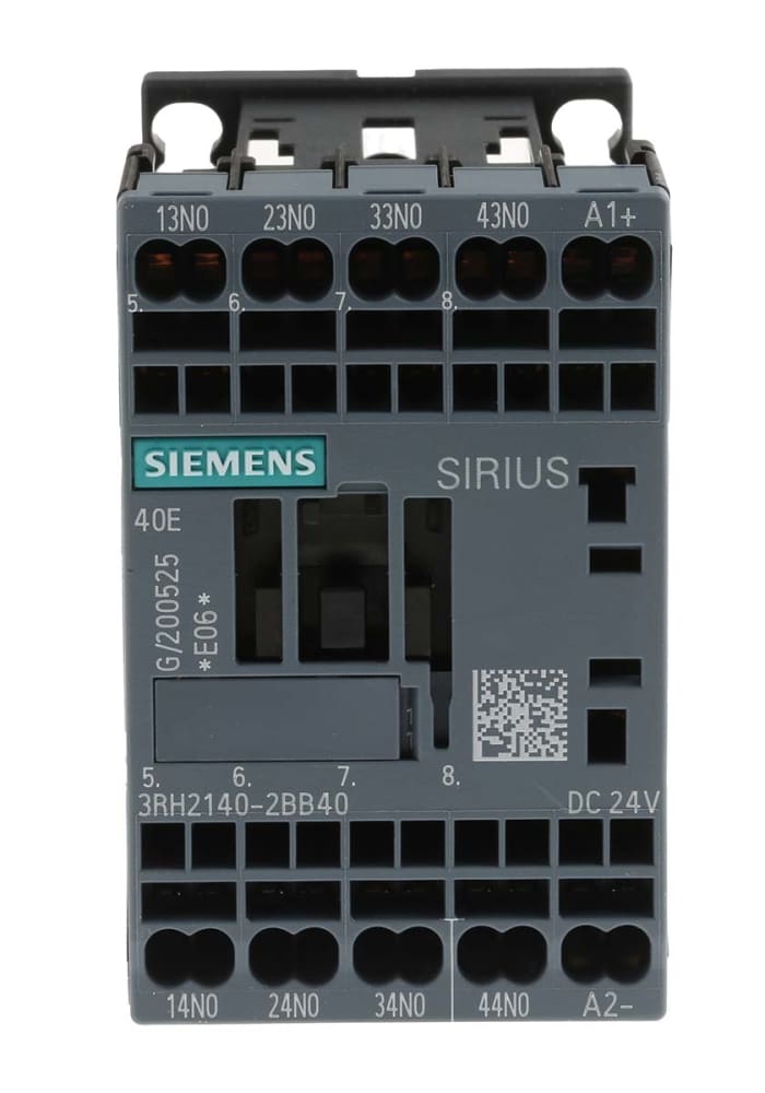 Siemens SIRIUS 3RH2 Contactor Relay, 10 A, 4NO, 690 V ac