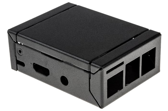 nVent SCHROFF Metal Case for use with Raspberry Pi 2, Raspberry Pi 3 in Black