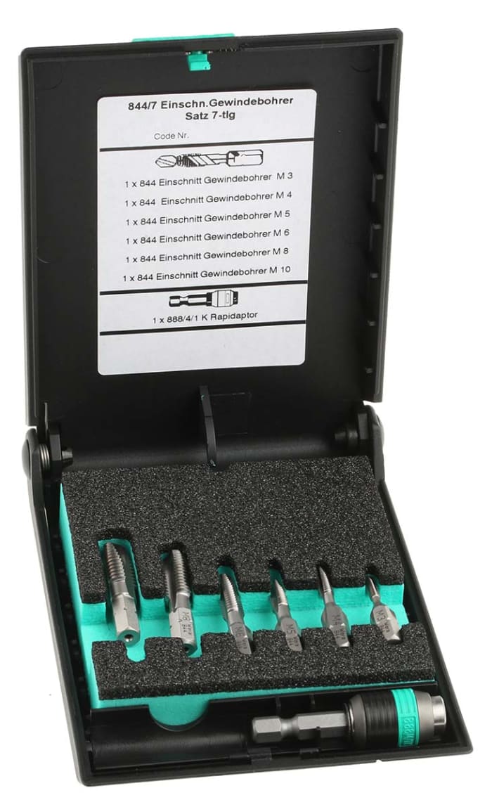 05104654001 Wera Wera Tap Set M3 to M10 Thread Metric Standard