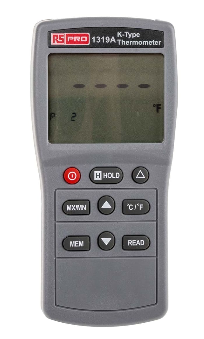 RS PRO RS PRO 1319A K Probe Wired Digital Thermometer, With RS