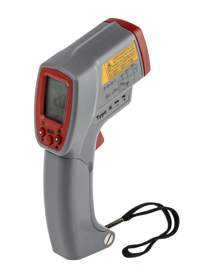 RS PRO RS PRO RS1327K Infrared Thermometer, +1350 °C, +1999 °F Max