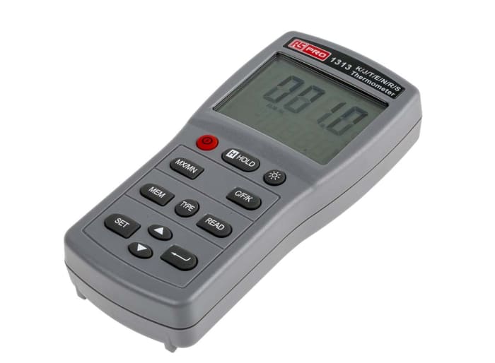RS PRO RS 1720 Wired Digital Thermometer for HVAC, Industrial Use, Type T  Thermocouple Probe, 1 Input(s), +250°C Max