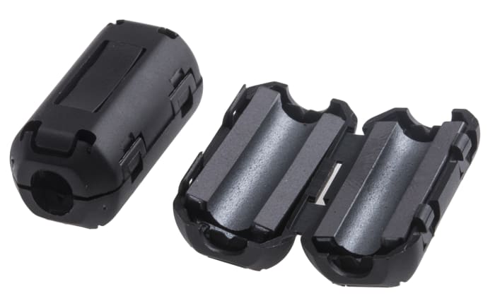 Manchon en ferrite à clipser, , pour câble de diamètre 5mm, 246Ω