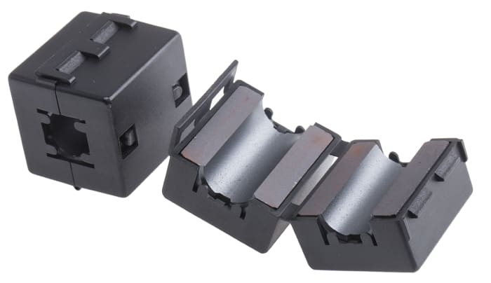 Manchon en ferrite à clipser, , pour câble de diamètre 13mm, 275Ω