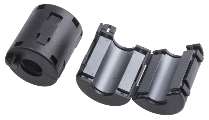 RS PRO Openable Ferrite Clamp, 23.5 x 36 x 22.5mm, For Computer Peripherals, Digital TV, Internal & External Power