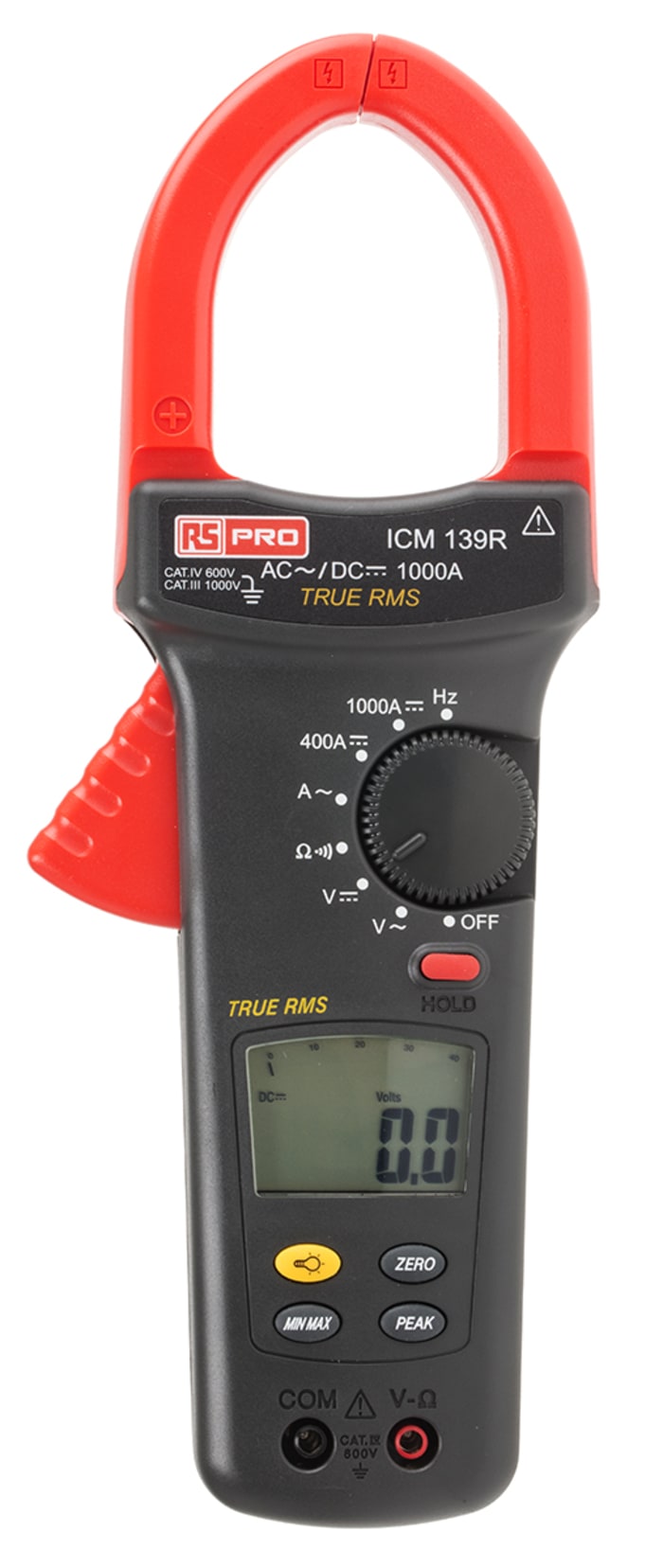 Pince multimètre ICM139R RS PRO, 1000A c.c., 1000A c.a.