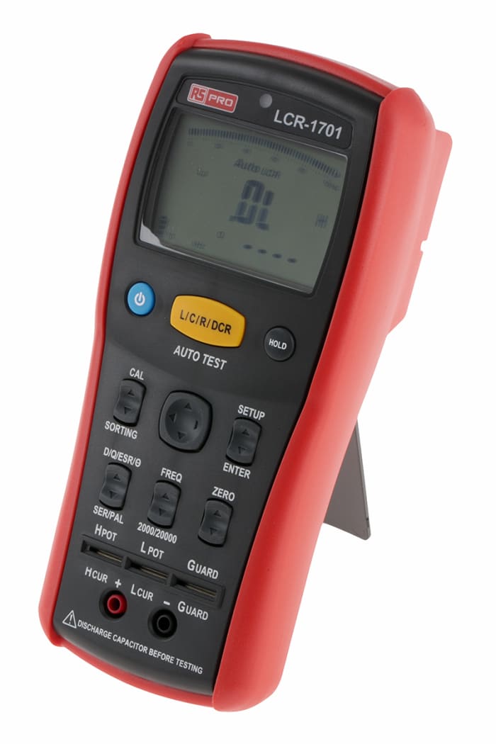 RS PRO RS PRO LCR1701 Handheld LCR Meter 20mF, 200 MΩ, 20000H 1233255 RS Components