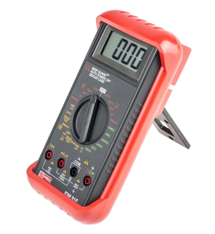 RS PRO | RS PRO IDM91E Handheld Digital Multimeter, 10A ac Max, 10A dc ...