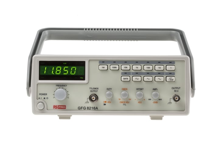 RS PRO GFG8216A Function Generator & Counter, 0.3Hz Min, 3MHz Max, Variable Sweep
