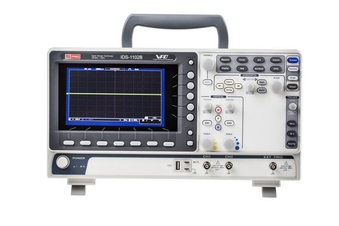 RS PRO | RS PRO IDS1102B, 100MHz Portable Oscilloscope, 2 Analogue ...