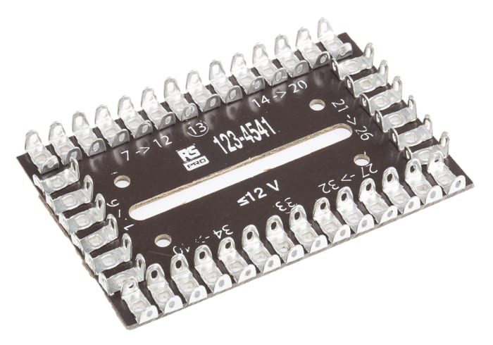 RS PRO Raspberry Pi için Lehime Uygun Klemens Kart, 40 Kontaklı, 6mm Aralıklı, Dört Sıralı, 12 V