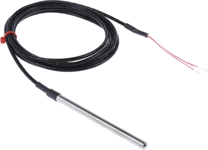 Capteur RTD PT100 RS PRO, Ø 6mm, L.100mm + 2m, +250°C max, Raccord dénudé