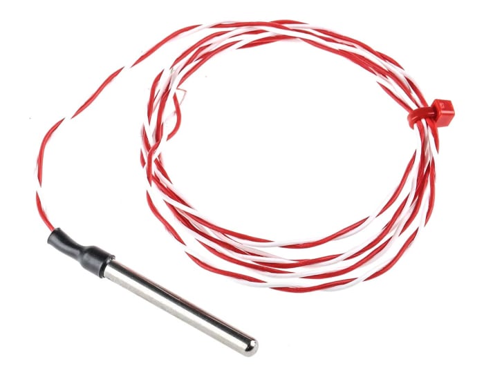 Capteur RTD PT1000 RS PRO, Ø 4mm, L.40mm + 1m, +200°C max, Raccord dénudé