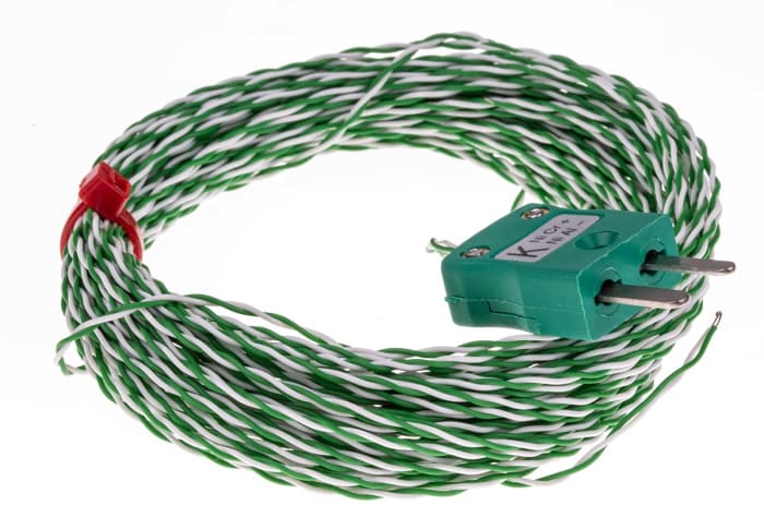 RS PRO Type K Exposed Junction Thermocouple 10 m Length, → 260 °C Max