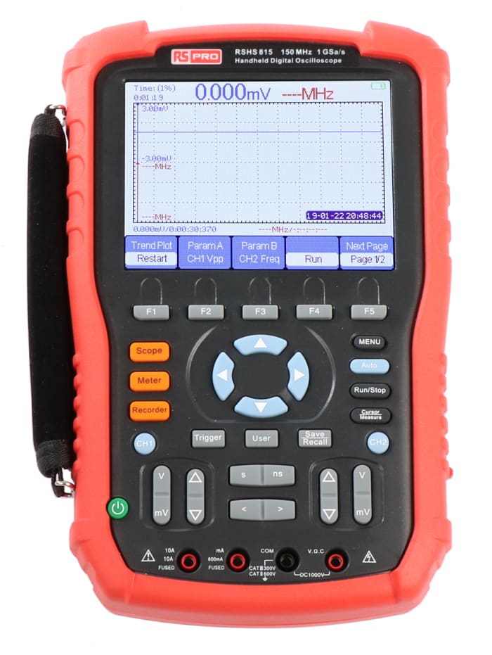 RS PRO RSHS815, 150MHz Handheld Oscilloscope, 2 Analogue Channels