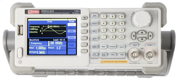 RS PRO Arbitrary Waveform Generator, 5MHz Max, 0 MHz Min