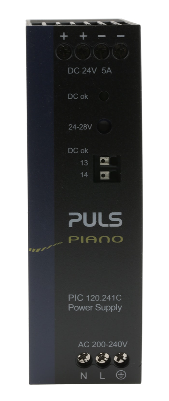 PULS PIANO Switched Mode DIN Rail Power Supply, 230V ac, 24V dc dc Output, 5A Output, 120W