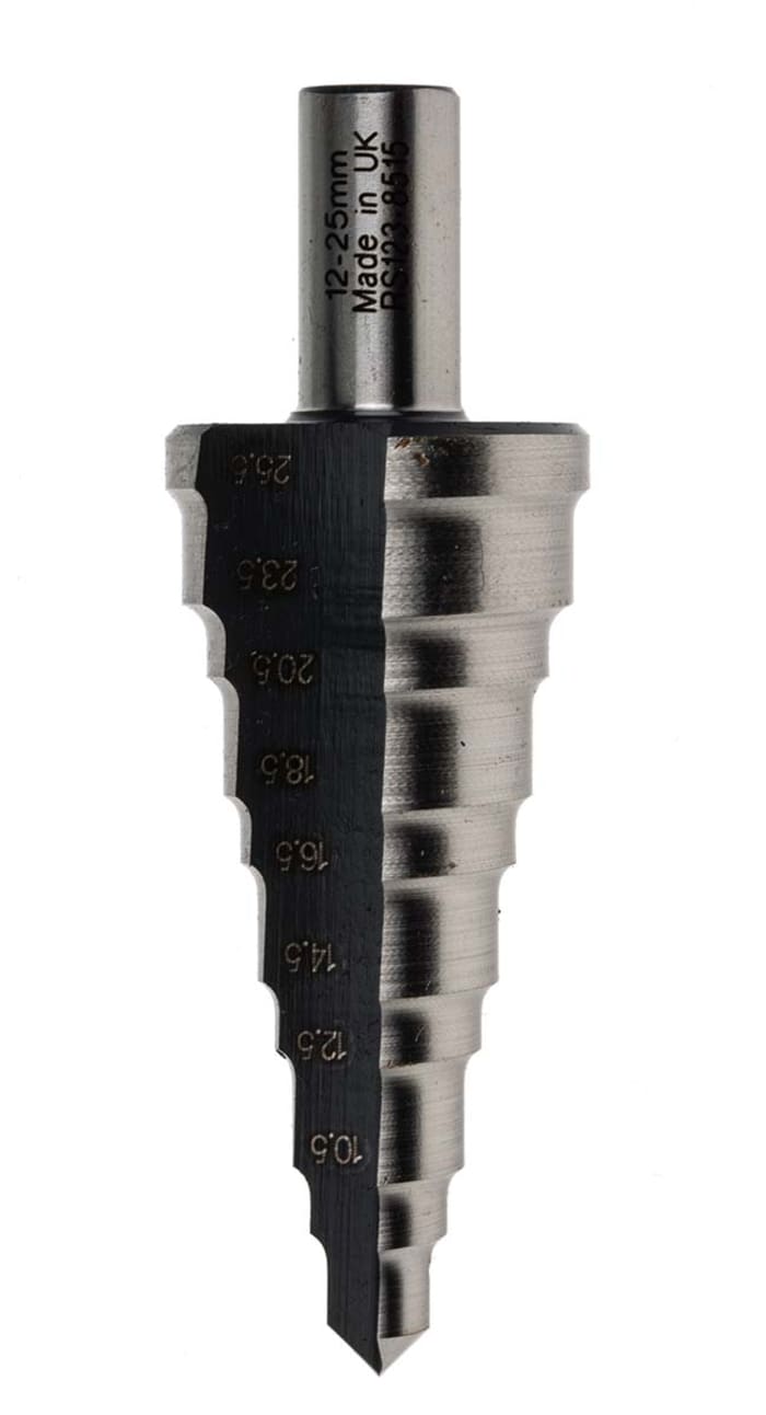 RS PRO HSS Step Drill Bit 15mm x 25mm