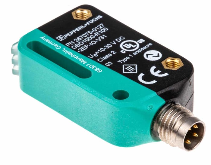 Pepperl + Fuchs Diffuse Photoelectric Sensor, Block Sensor, 2 mm → 1 m Detection Range IO-LINK
