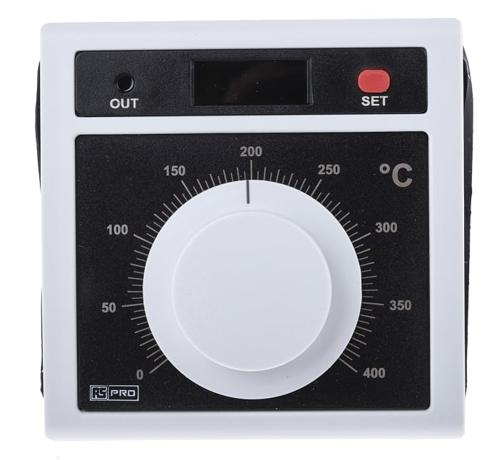 RS PRO Panel Mount On/Off Temperature Controller, 96 x 96mm, 1 Output Relay, 230 V ac Supply Voltage