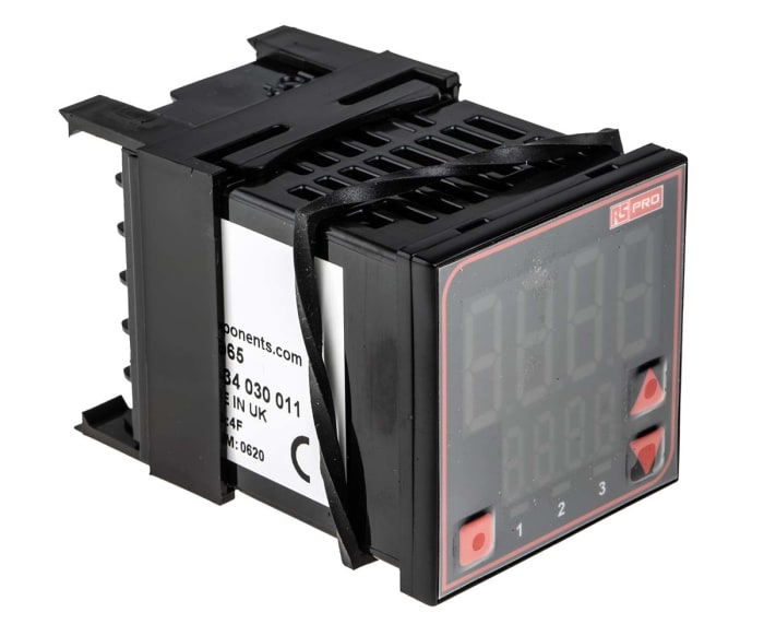Régulateur de température PID RS PRO, 110→240 V c.a., 48 x 48mm, 2 sorties, Relais
