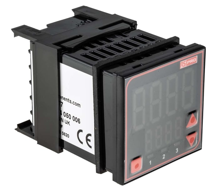 Régulateur de température PID RS PRO, 24 V (c.a./c.c.), 48 x 48mm, 3 sorties, Relais, SSR