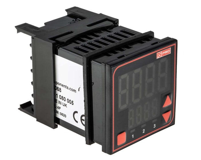 Régulateur de température PID RS PRO, 24 V (c.a./c.c.), 48 x 48mm, 3 sorties, Relais, SSR
