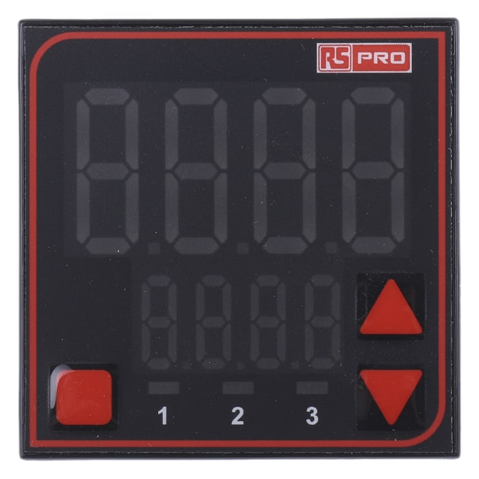 RS Pro PID Sıcaklık Kontrol Cihazı, 3 Çıkışlı, Röle, SSR, 110 → 240 V ac , 48 x 48mm