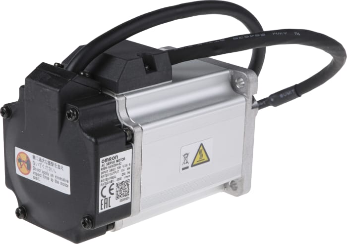 Omron 200 V 400 W Servo Motor, 3000 rpm, 1.3 Nm Max Output Torque, 50mm  Shaft Diameter