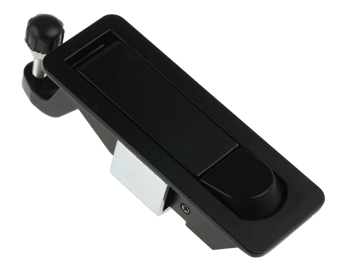 Loquet à compression en Zinc moulé, Finition Revêtement poudré noir