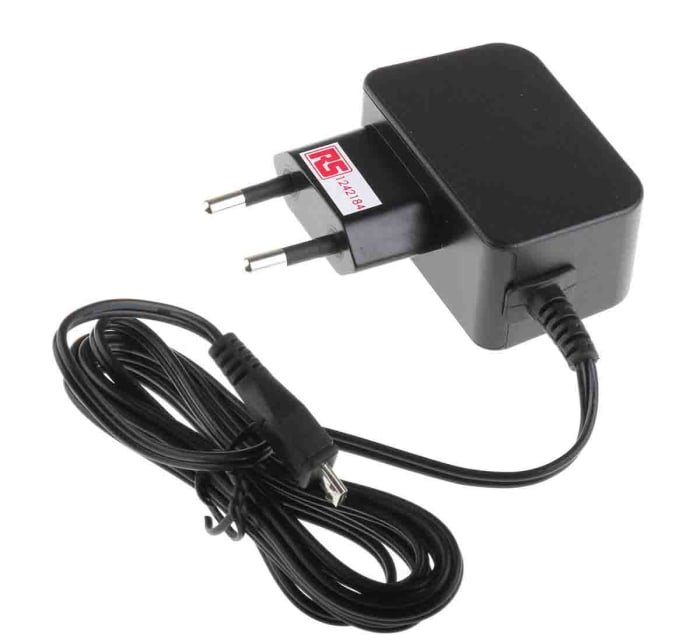 RS PRO 7.5W Plug-In AC/DC Adapter 5V dc Output, 1.5A Output