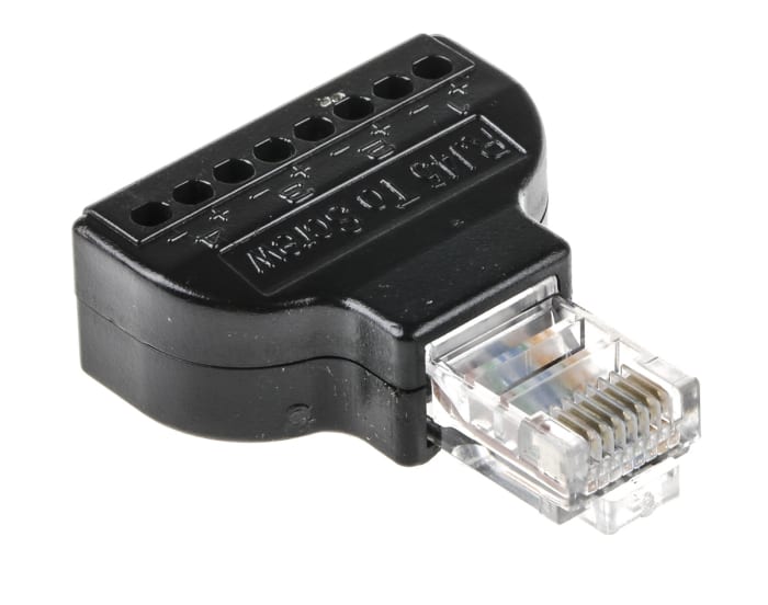 Ethernet RJ45 Male Plug Terminal Block