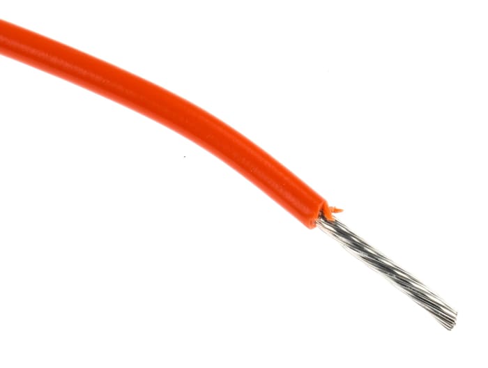 Alpha Wire Hook-up Wire PVC Series Orange 0.81 mm² Hook Up Wire, 18 AWG, 16/0.25 mm, 305m, PVC Insulation, 3055 OR001