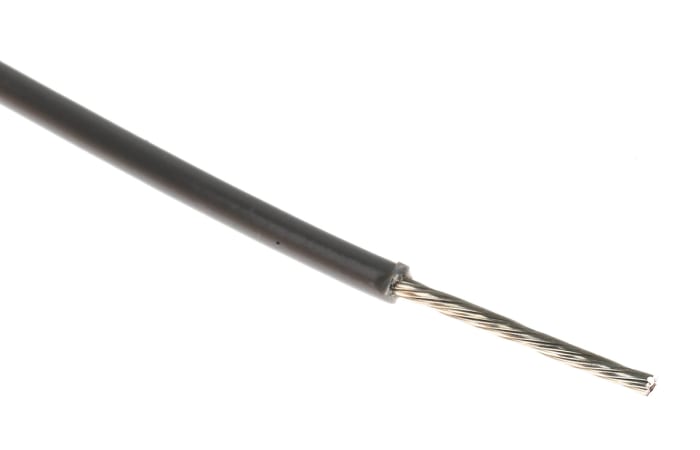 Alpha Wire Hook-up Wire PVC Series Grey 0.51 mm² Hook Up Wire, 20 AWG, 10/0.25 mm, 305m, PVC Insulation, 3053 SL001
