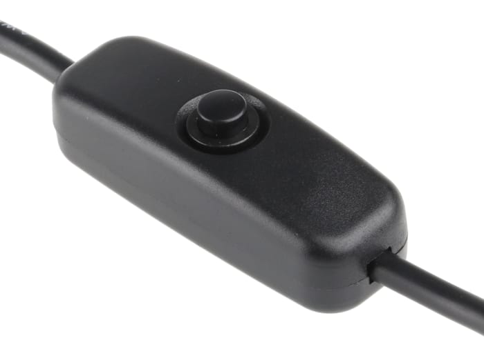Cable Power Micro USB to Female Micro USB with Power Switch in Black