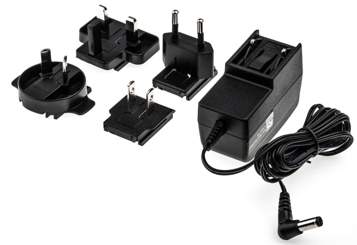 RS PRO 12W Plug-In AC/DC Adapter 12V dc Output, 1A Output