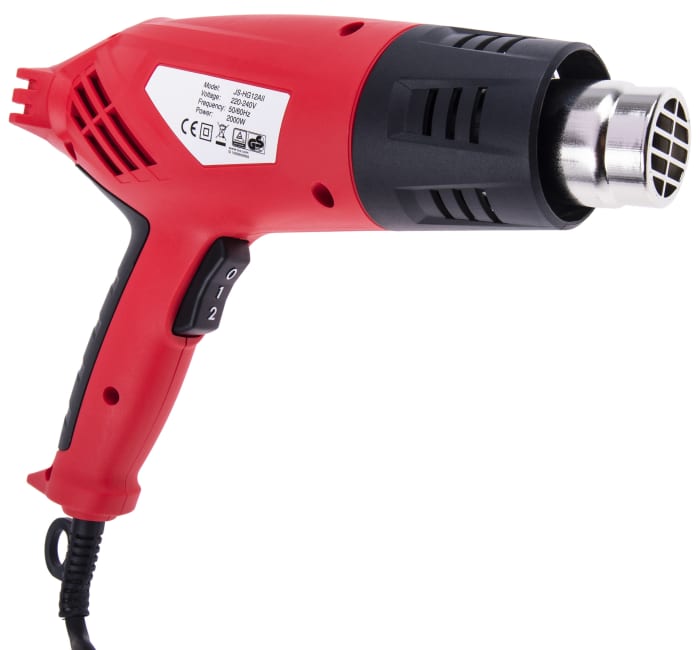 RS PRO RS PRO EOT0201 550°C max Corded Heat Gun, Type C EuroPlug