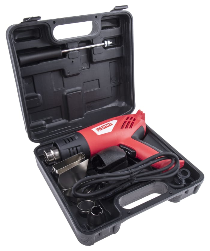 RS PRO RS PRO EOT0201 550°C max Corded Heat Gun, Type C EuroPlug