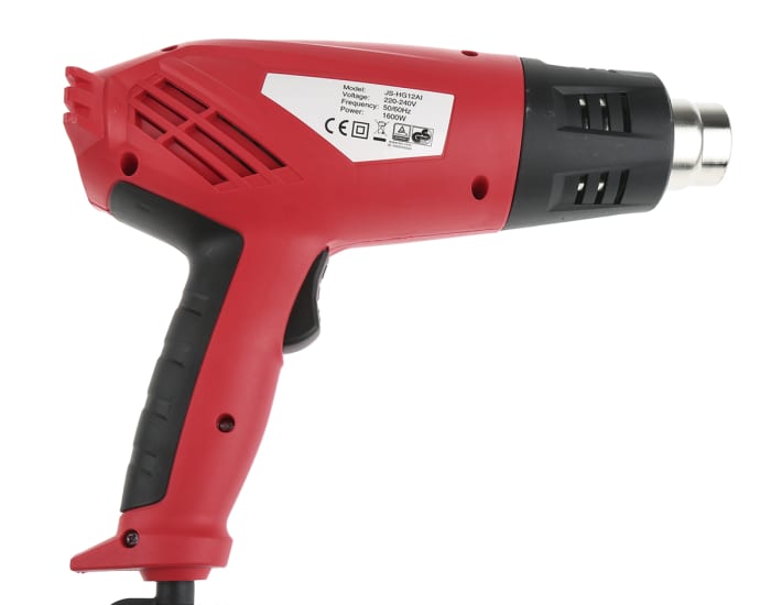 RS PRO RS PRO EOT0202 500°C max Corded Heat Gun, Type C EuroPlug