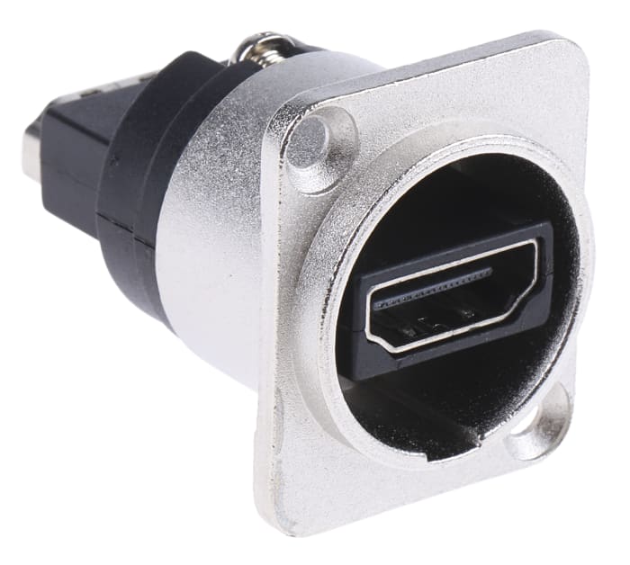 RS PRO 2 Way Female Feedthrough HDMI Connector