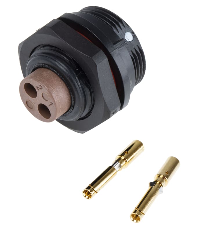 RS PRO Circular Connector, 2 Contacts, Front Mount, Socket, Female, IP68