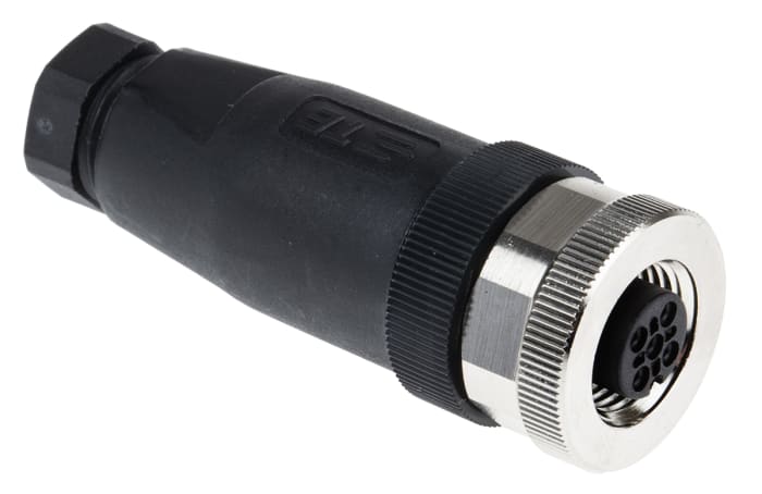 TE Connectivity Circular Connector, 4 Contacts, Cable Mount, M12 Connector, Socket, Female, IP67, T411 Series