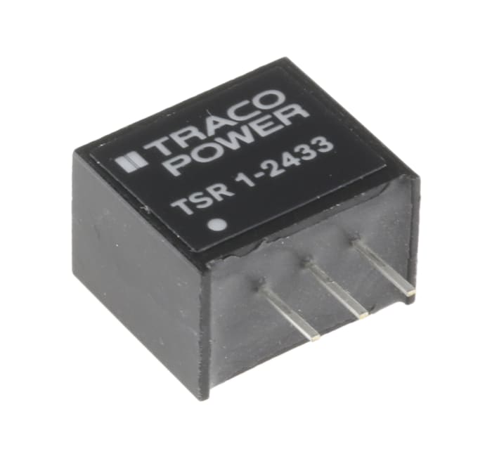 TRACOPOWER Switching Regulator, Through Hole, 3.3V dc Output Voltage, 4.75 → 36V dc Input Voltage, 1A Output